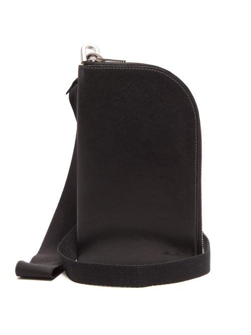 Matchesfashion.com Rick Owens - Neck-strap Leather Wallet - Womens - Black