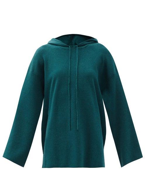 Matchesfashion.com Live The Process - Baja Cotton-blend Jersey Hooded Sweatshirt - Womens - Dark Green