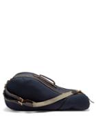 Mismo - Leather-trim Canvas Tennis Bag - Mens - Navy