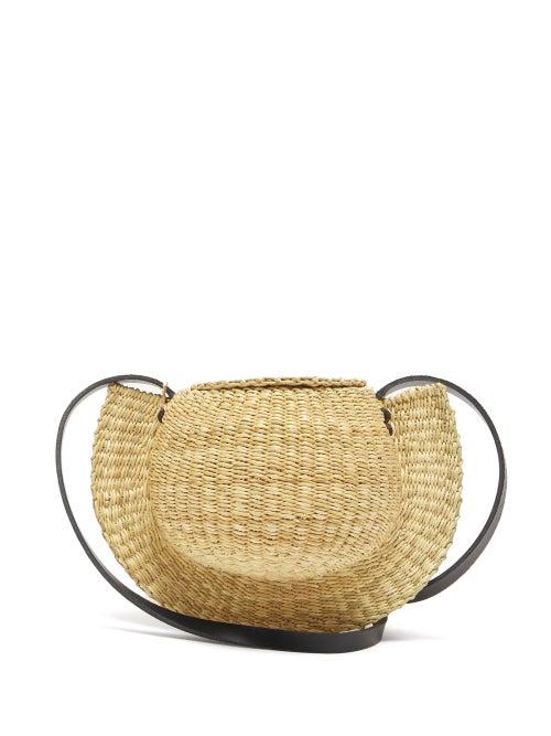 Ladies Bags Ines Bressand - N.25 Mini Glob Straw Basket Bag - Womens - Beige Multi