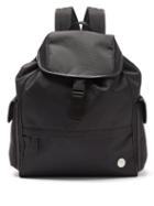 A.p.c. - Stamp Leather-trim Canvas Backpack - Mens - Black