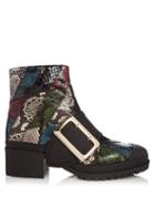 Burberry Prorsum The Buckle Watersnake Ankle Boots