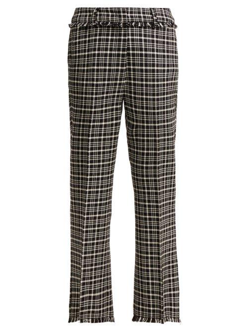 Matchesfashion.com Weekend Max Mara - Valico Trousers - Womens - Black White