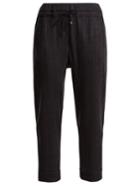 Brunello Cucinelli Cashmere Pinstriped Jogging Trousers