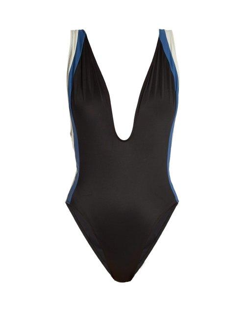 Matchesfashion.com Solid & Striped - The Zoe Swimsuit - Womens - Black Multi