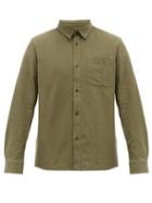 Matchesfashion.com A.p.c. - Trek Cotton Blend Overshirt - Mens - Khaki