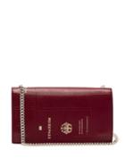 Matchesfashion.com Vetements - Passport Print Leather Bag - Womens - Burgundy