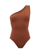 Matchesfashion.com Eres - Effigie One-shoulder Swimsuit - Womens - Brown