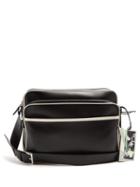 Matchesfashion.com Prada - Contrast Piping Leather Messenger Bag - Mens - Black Multi