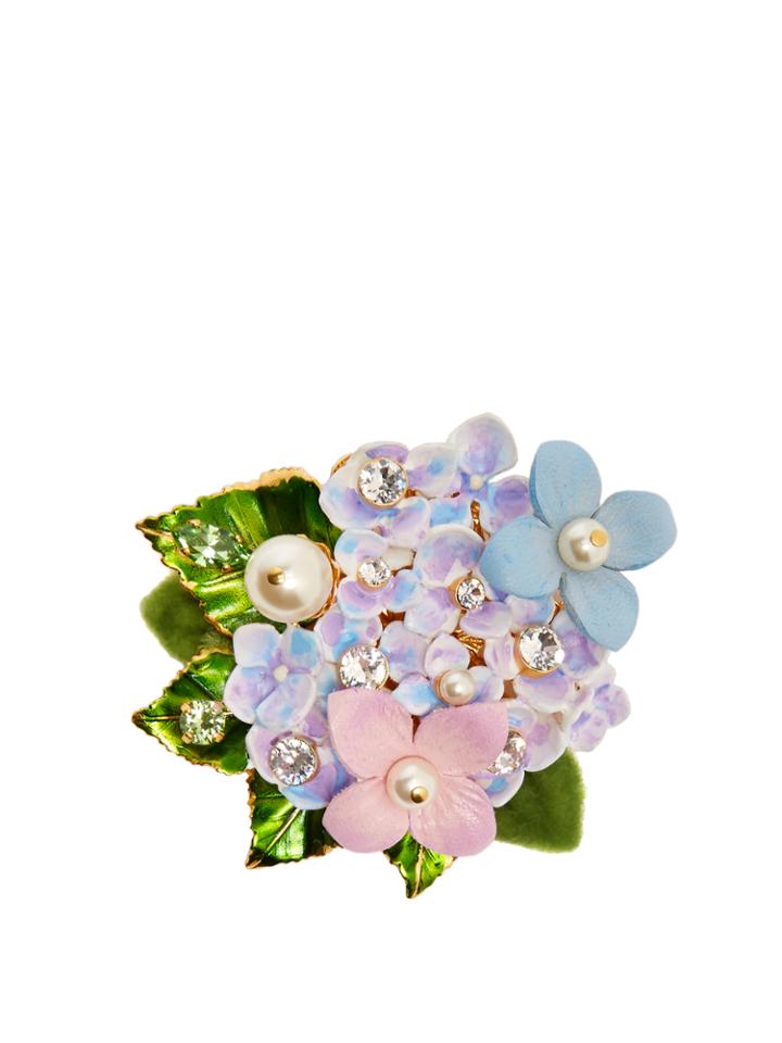 Dolce & Gabbana Hydrangea Embellished Brooch