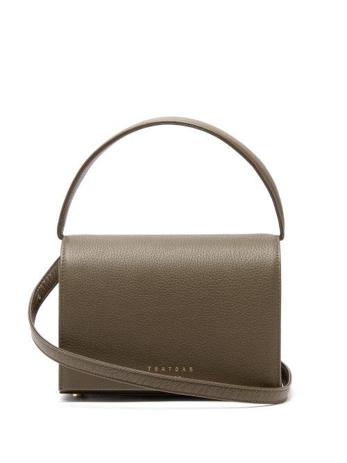 Matchesfashion.com Tsatsas - Malva 4 Grained-leather Bag - Womens - Khaki