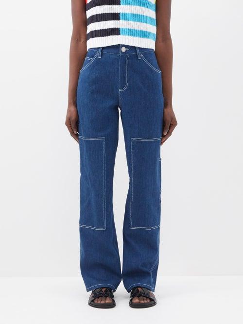 Staud - Painter Boyfriend Jeans - Womens - Blue