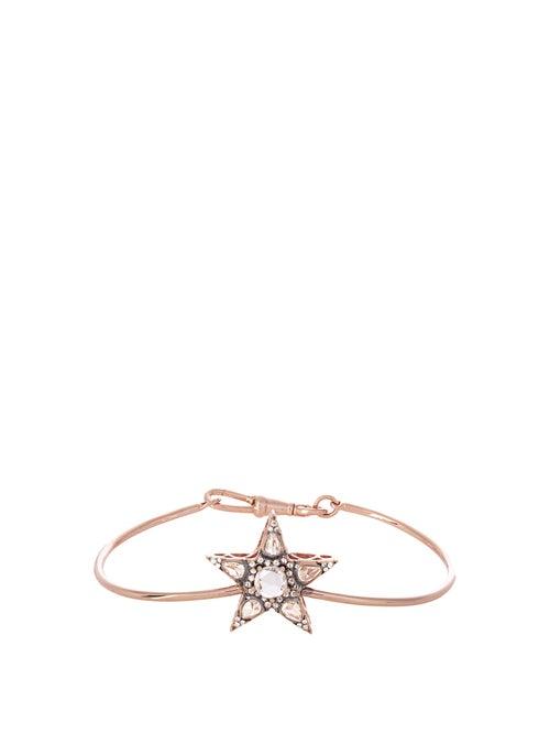Matchesfashion.com Selim Mouzannar - Istanbul Diamond & 18kt Gold Bracelet - Womens - Pink Gold