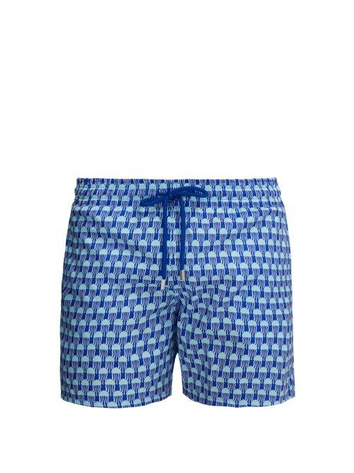 Matchesfashion.com Vilebrequin - Mahina Istanbul Print Swim Shorts - Mens - Blue Multi