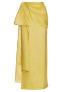 Rosie Assoulin Hustle And Bustle Floral-jacquard Silk-blend Skirt