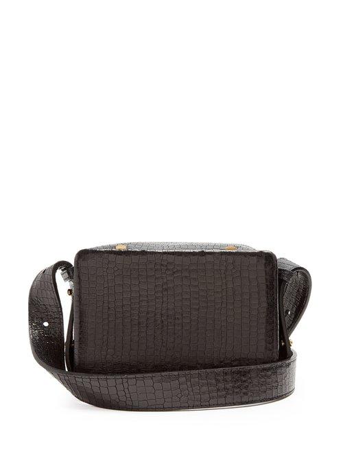 Matchesfashion.com Lutz Morris - Maya Small Crocodile Effect Leather Cross Body Bag - Womens - Black