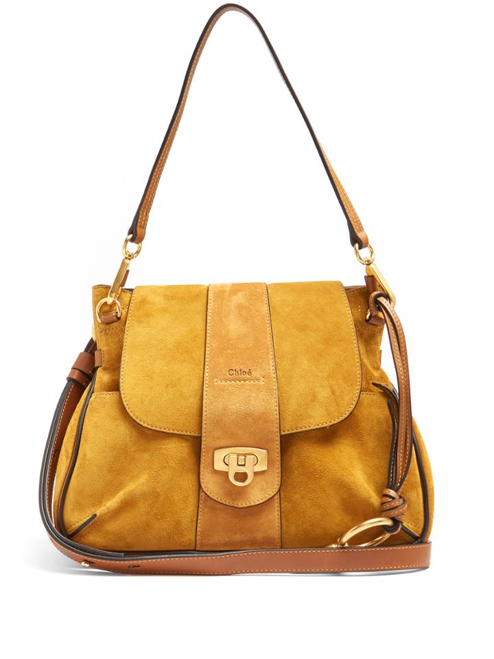 Chloé Lexa Small Suede Shoulder Bag