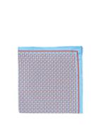 Matchesfashion.com Gucci - Gg-heart Silk-faille Pocket Square - Mens - Blue