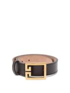 Matchesfashion.com Givenchy - Double G Leather Belt - Womens - Black