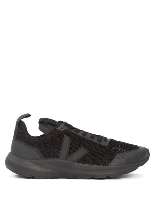 Rick Owens X Veja - Performance Runner V-knit Trainers - Mens - Black