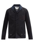 Matchesfashion.com Junya Watanabe - Shawl-collar Cotton-drill Jacket - Mens - Navy