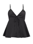 Fil De Vie - Lila V-neck Silk Cami Top - Womens - Black