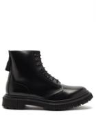 Adieu - Chunky-sole Lace-up Leather Boots - Mens - Black
