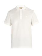 Matchesfashion.com Burberry - Cotton Piqu Polo Shirt - Mens - White