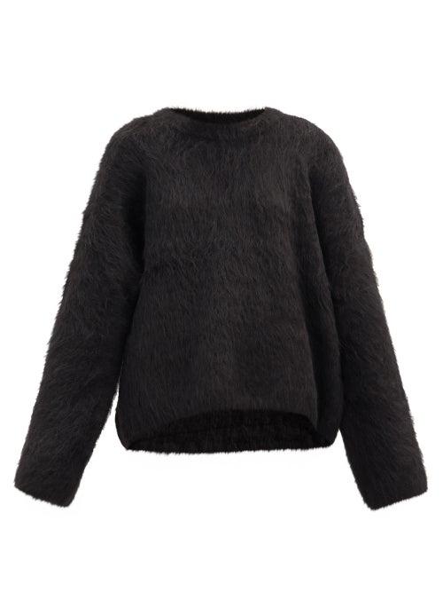 Matchesfashion.com Totme - Biella Round-neck Alpaca-blend Sweater - Womens - Black