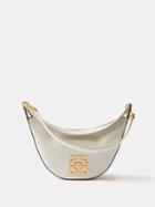 Loewe - Luna Small Leather Shoulder Bag - Womens - White