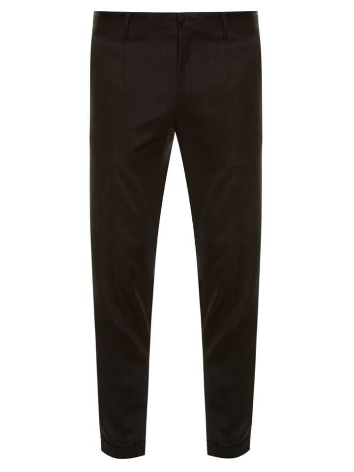 Dolce & Gabbana Grosgrain-striped Tuxedo Trousers