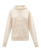 Acne Studios - Fennis Face-patch Jersey Hooded Sweatshirt - Womens - Beige