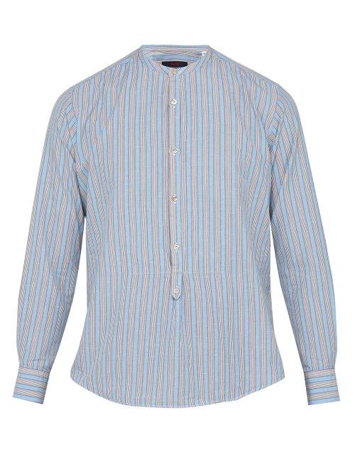 Matchesfashion.com The Gigi - Shedir Striped Cotton Shirt - Mens - Blue