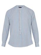 Matchesfashion.com The Gigi - Shedir Striped Cotton Shirt - Mens - Blue