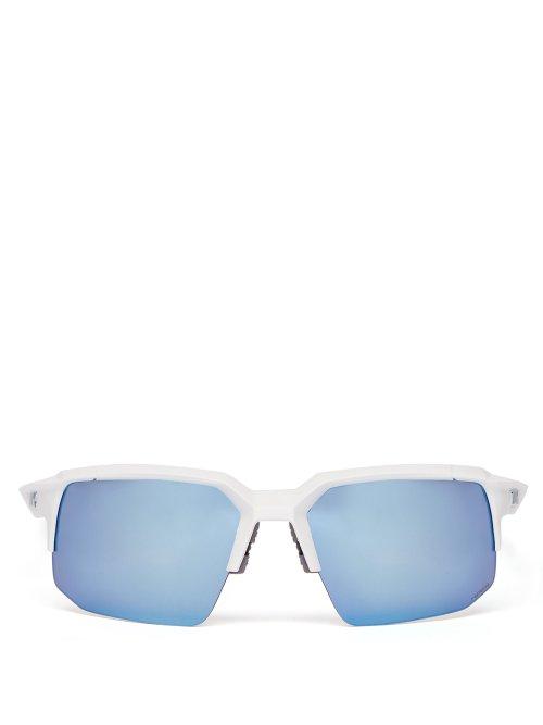 Matchesfashion.com 100% - Speedcoupe Square Frame Cycling Sunglasses - Mens - White Multi