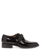 Matchesfashion.com Givenchy - Cruz Velcro Fastening Leather Derby Shoes - Mens - Black