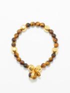 Sylvia Toledano - Mantra Tiger's Eye Beaded Bracelet - Womens - Brown Multi
