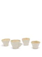 Albus Lumen - Set Of Four Ceramic Espresso Cups - Cream Multi