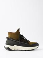 Moncler - Monte Knitted High-top Trainers - Mens - Black