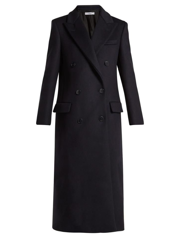 Katharine Hamnett London Double-breasted Wool-blend Coat