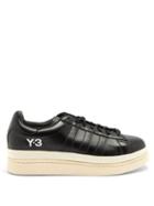 Matchesfashion.com Y-3 - Hicho Leather Trainers - Mens - Black