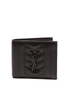 Saint Laurent Monogrammed Bi-fold Leather Wallet
