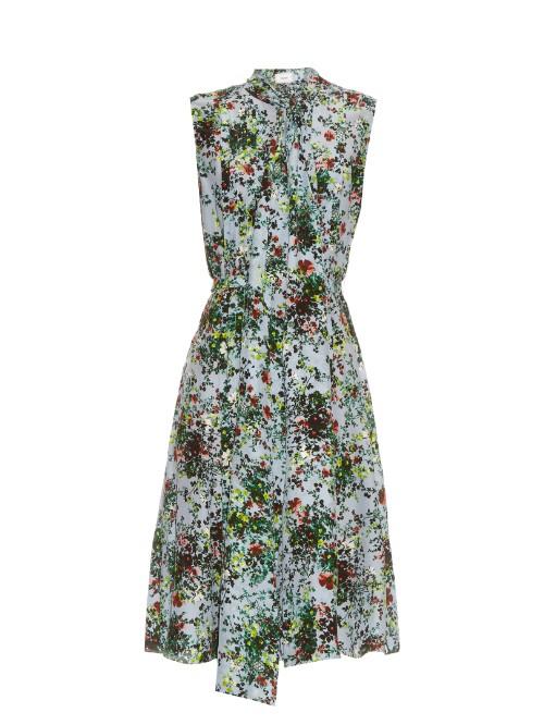 Erdem Richelle Field Flower-print Sleeveless Dress