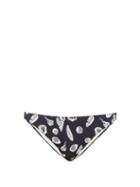 Matchesfashion.com The Upside - Moss Shells-print Bikini Briefs - Womens - Navy Print