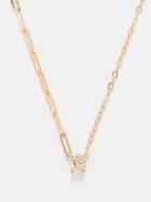 Yvonne Leon - Diamond & 18kt Gold Mixed-chain Necklace - Womens - Gold Multi