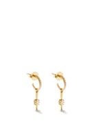 Matchesfashion.com Jade Trau - Rae Diamond & 18kt Gold Earrings - Womens - Yellow Gold