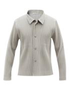 Homme Pliss Issey Miyake - Technical-pleated Jacket - Mens - Light Grey