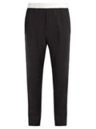Matchesfashion.com Berluti - Side Stripe Wool Blend Trousers - Mens - Black