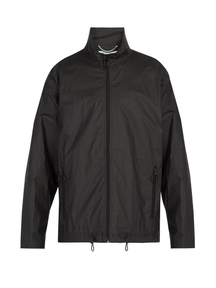 Off-white Business Casual Lightweight Cotton-blend Jacket