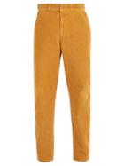 Matchesfashion.com Gucci - Straight Leg Cotton Corduroy Trousers - Mens - Yellow
